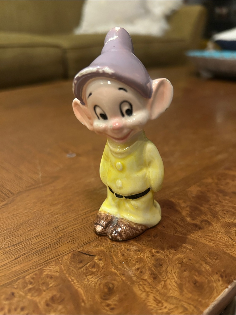 Disney Vtg. Snow White the 7 Dwarfs 1940s-50'sDopey ceramic figure Made in Japan